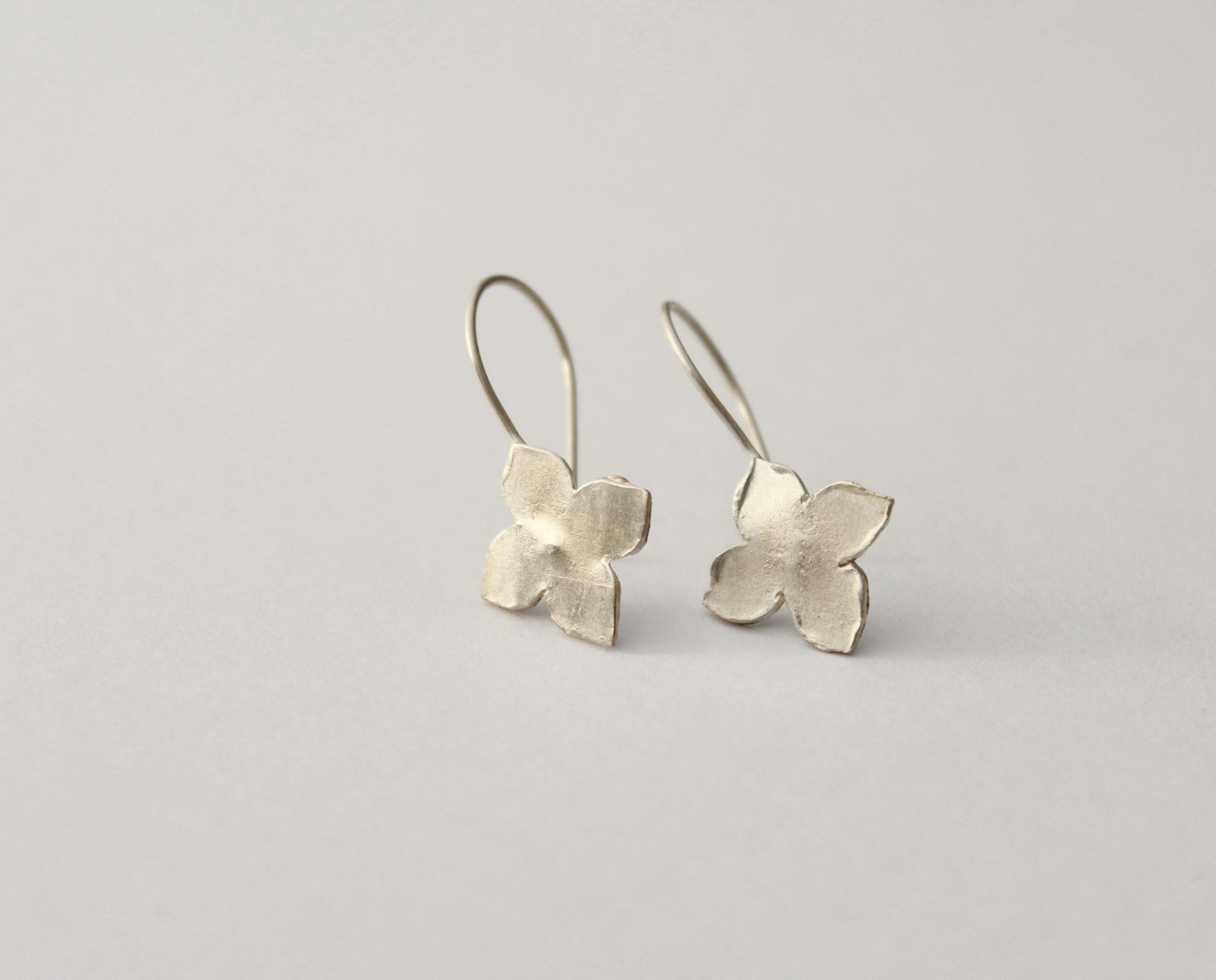 mini flower cross earrings - adriana guelfi herrera - jeweller by nature