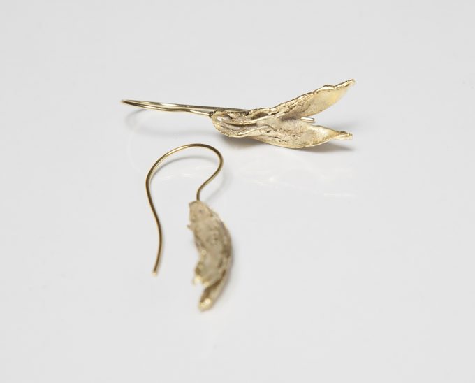 two leaves earrings