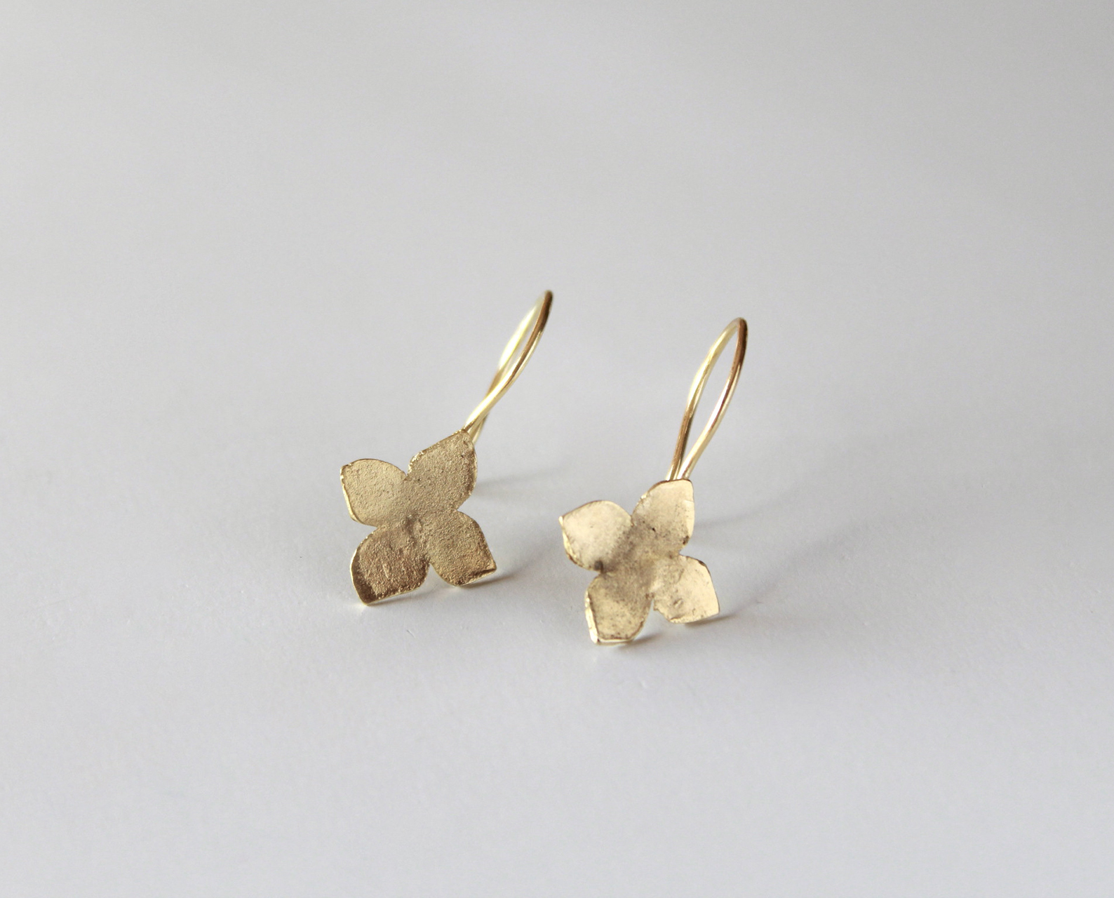mini flower cross earrings - adriana guelfi herrera - jeweller by nature